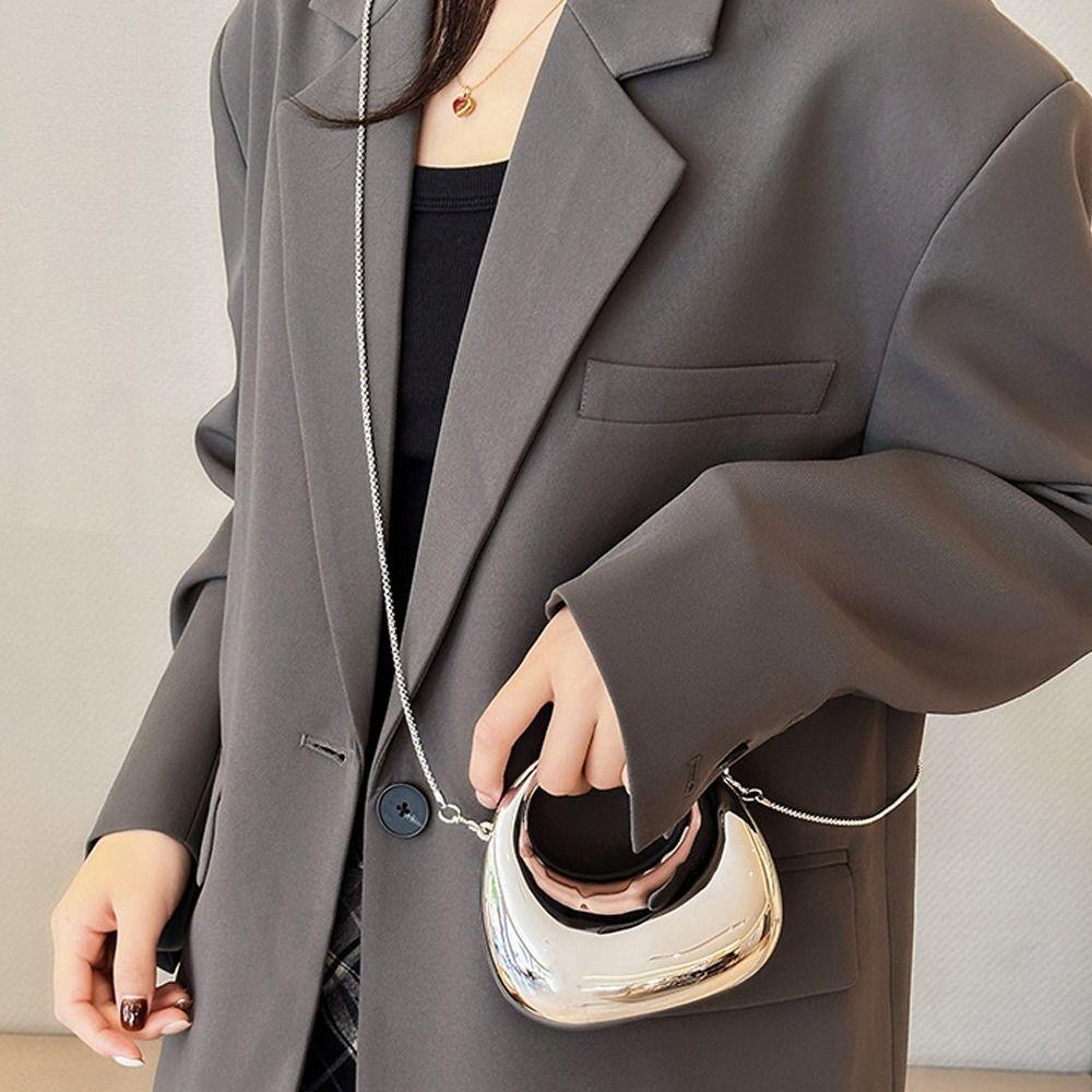 Fashion Acrylic Clutch Bags Elegant Portable Handbags Small Crossbody Bag Creative Handle Wrist Bag for Women