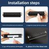 Car Temporary Parking Number Plate Black Aluminium Alloy Material Roller Adjustable Car Parking Plate Car Supplies