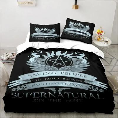 Luxury 3D Print Supernatural Logo Bedding Set Duvet Cover Bed Set Quilt Cover Pillowcase Queen Size Boys Adult Bedding Set
