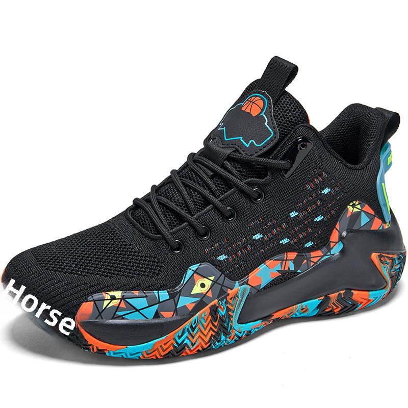 

Мужские высокие баскетбольные кроссовки с камуфляжной сеткой - молодежная студенческая спортивная мода 45