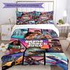 Ensemble de housse de couette Grand Theft Auto Parfait pour les chambres Lavable en machine Cadeau parfait pour les amis la famille