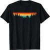 Adult Black Camping T-Shirt - Classic Fit Crew Neck Short Sleeve Outdoor Polyester & Cotton