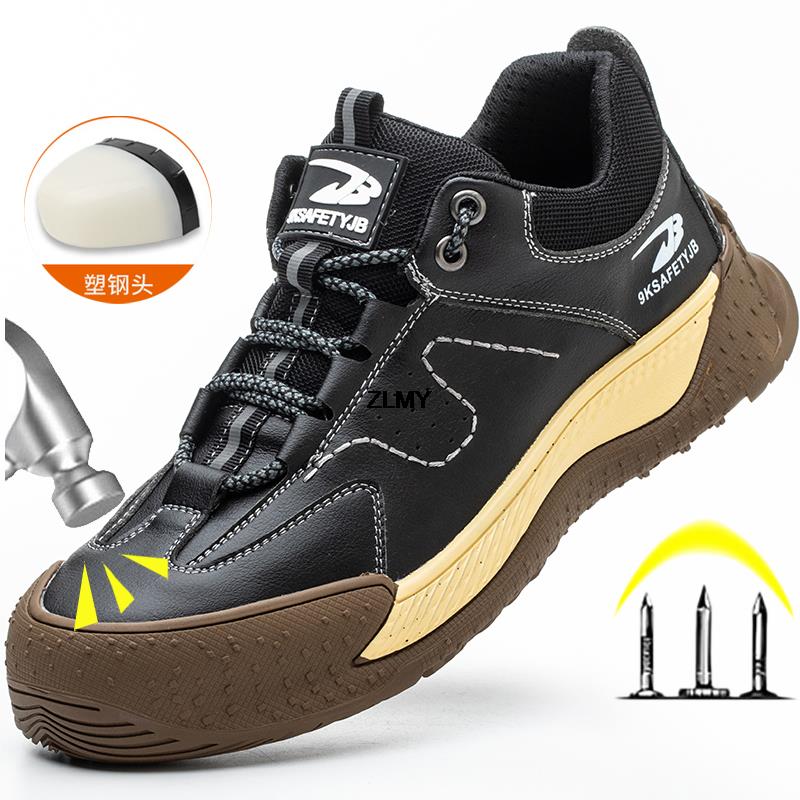 New Men Safety Shoes Composite Toe Insulated 6KV Man's Welder Shoes Anti-spark Anti-stab Work Safety Boots Male Protective Boots