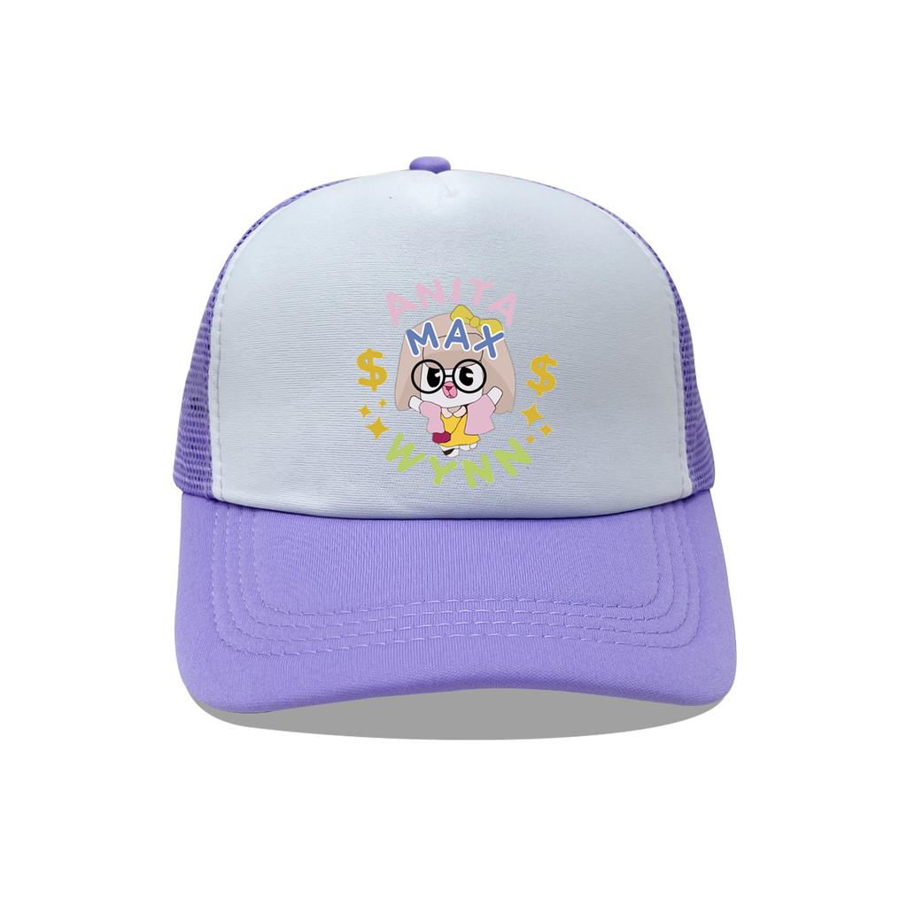 Trendy Anita Max Wynn Foam Trucker Hat Cute Mesh Snapback Caps Boy Girl Sun Beach Baseball Cap Female Summer Breathable Visor