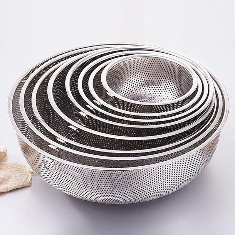 Verdicktes Edelstahl Doppelgriff Sieb