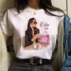 Sommer Urbanes Mädchen Übergröße Rundhals Bedruckt Cartoon Locker Baumwolle Kurzarm Oberteil T-Shirts Damen