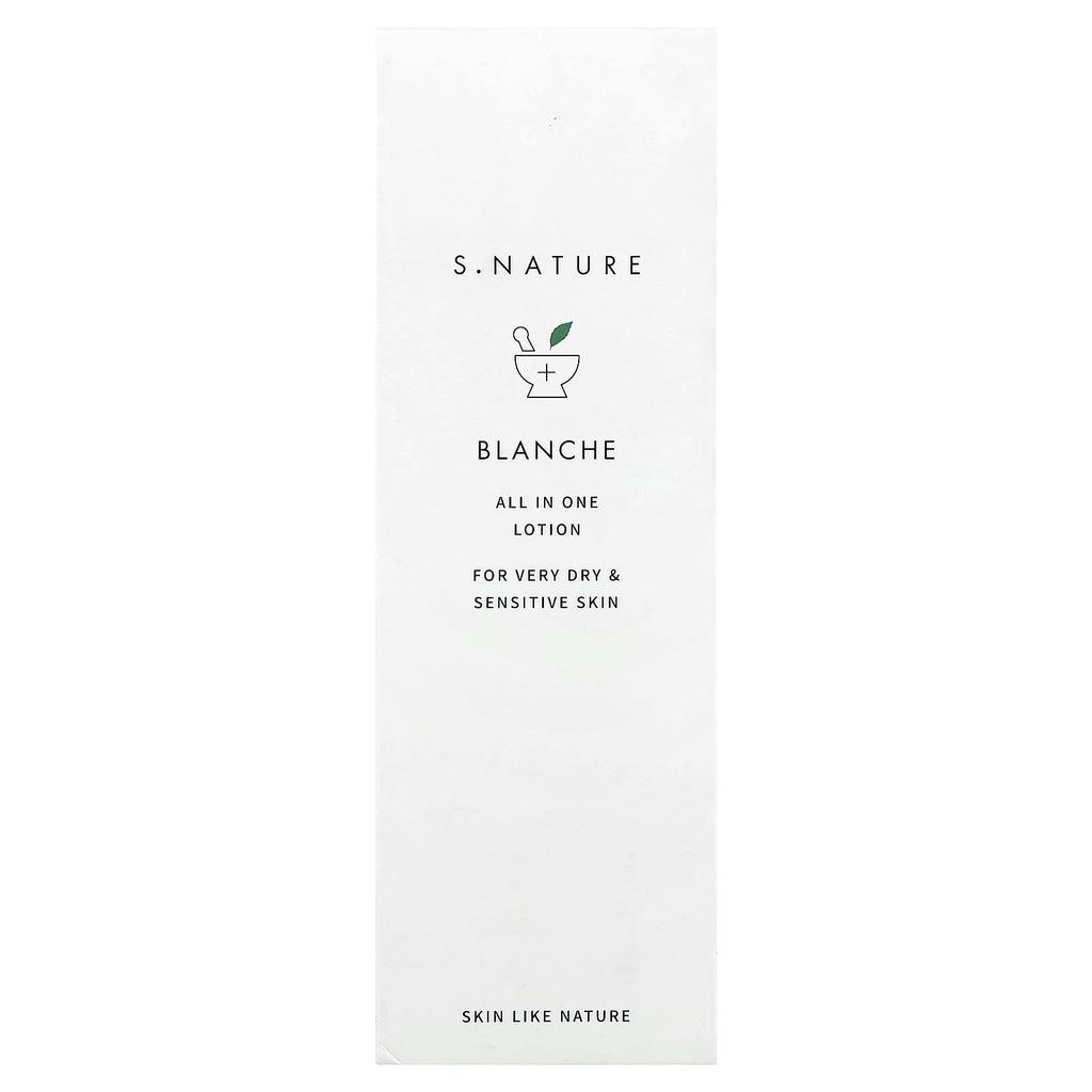 S.NATURE, Blanche, All-in-One Lotion, For Very Dry and Sensitive Skin, 200ml