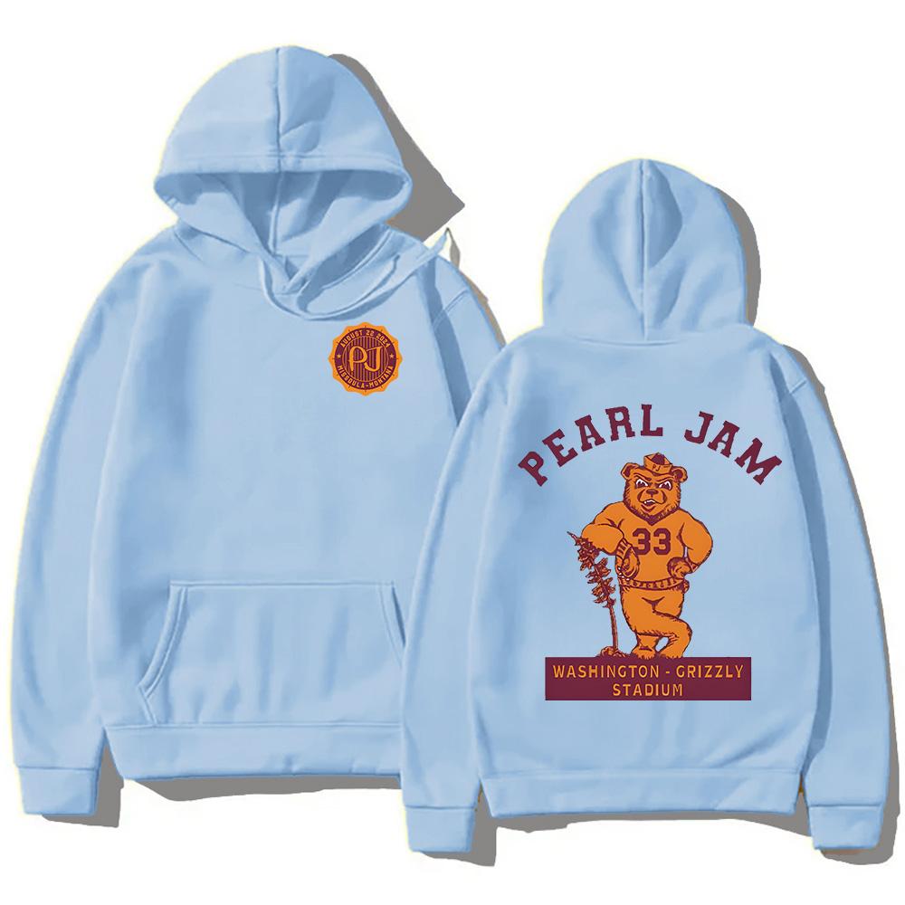 Pearl Jam Dark Matter World Sweatshirts Bär Fan Geschenke Klassische Hoodies Mode Unisex Lässige Pullover Fleece Kapuzenkleidung Oberteil