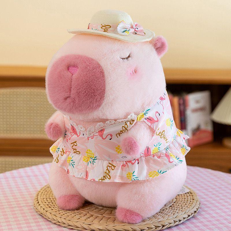 Summer Style Capybara Kapibara Doll Doll Doll Plush Toy Throw Pillow Birthday Gift Rag Doll Girl