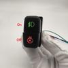 1Pc RED LED Dual Key Switch Fog Light Daytime Running DRL Button For Mitsubishi Pajero V73 V93 Lancer Outlander ASX L200