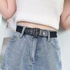 Women Men Jean Pants Dress No Buckle Easy To Wear Canvas Adjustable Elastic Waist Band Invisible Belt Buckle-Free Belts