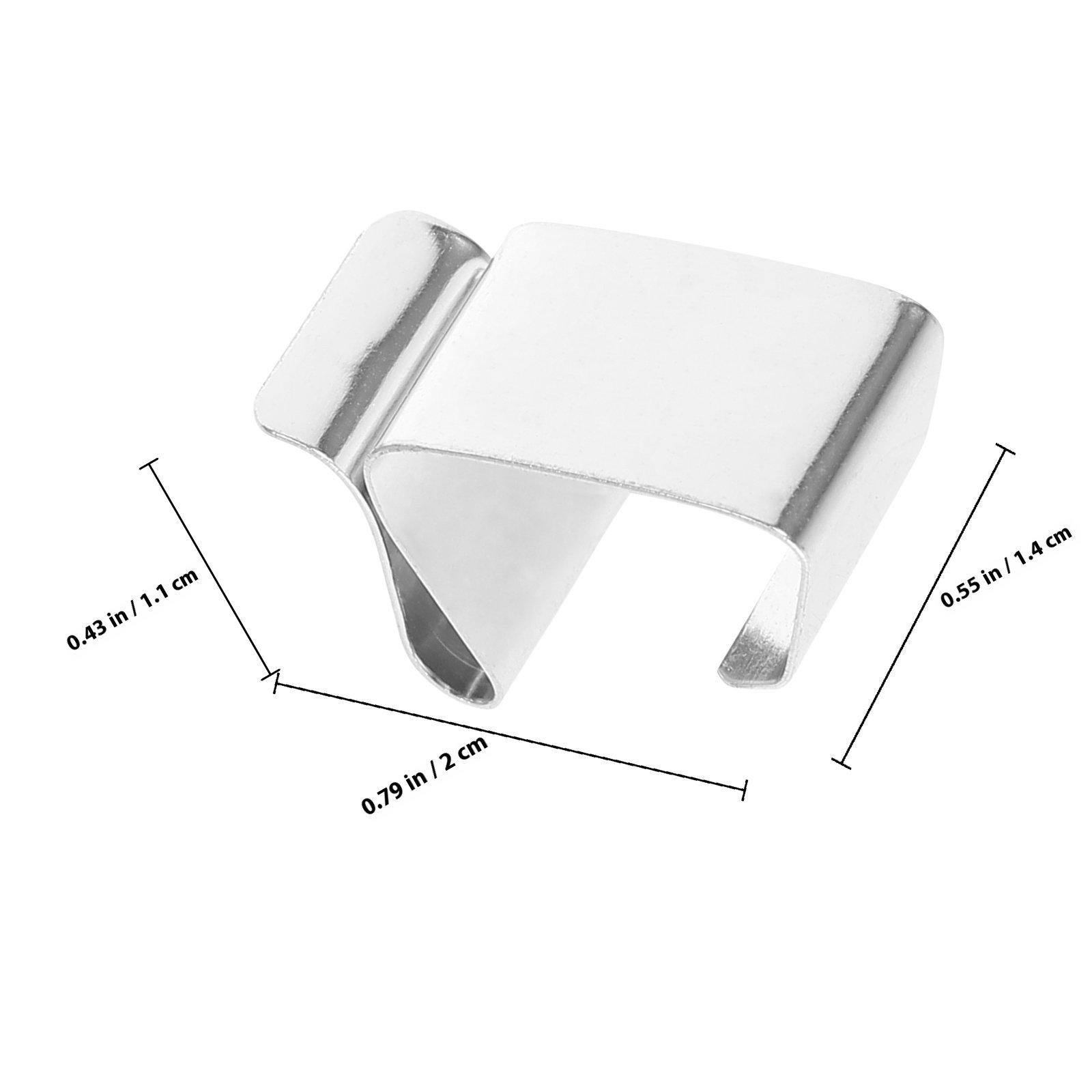 

50Pcs Christmas Light Clip Strong Metal Christmas Gutter Clips Outdoor Light Hanger Waterproof Rust Resistant Gutter Clips 2.4X1.5X1.1CM