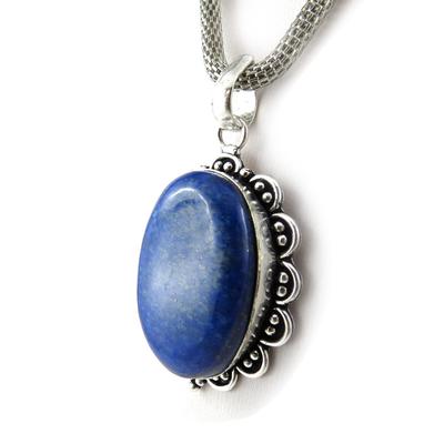[N1212] - Designer Necklace 'Kilimanjaro' Blue