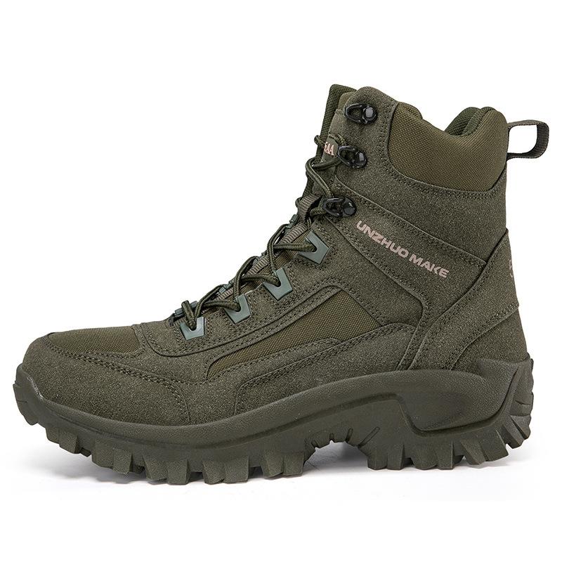 

Foreign trade large size military boots field training tactical boots fighting boots outdoor climbing boots desert boots work boots 46