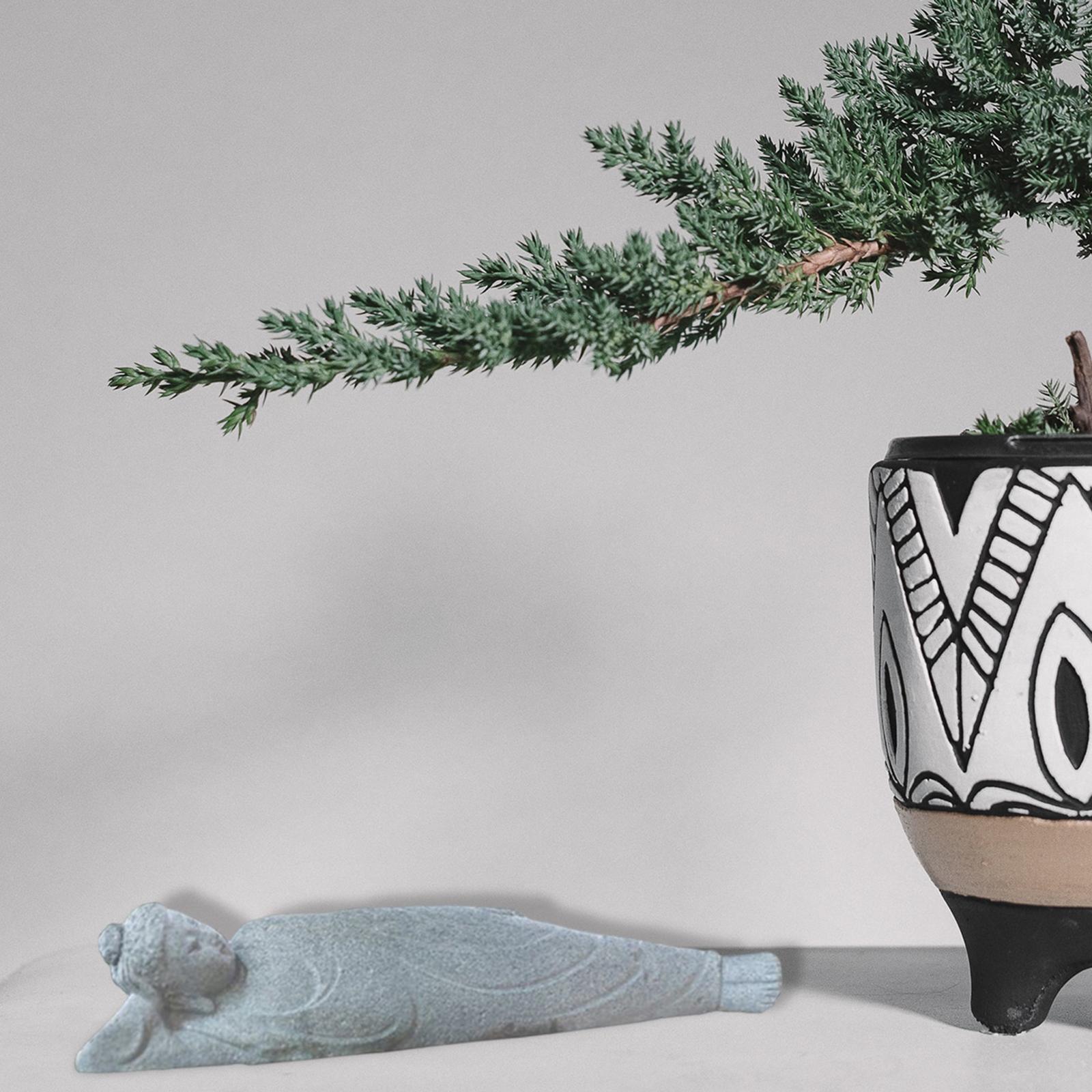 

Fish Tank Buddha Meditating Sculpture Home Decor Wide Application Smooth Surface Unique Scenery Fine Workmanship for Yoga Room