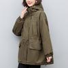Parka Mi-Long pour Femme - Hiver 2024 Coupe Ample Tendance Manteau en Coton Doublé Polaire