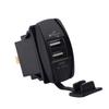 5V 3.1A Dual USB Car Motorcycle Charger Socket Adapter Power Outlet