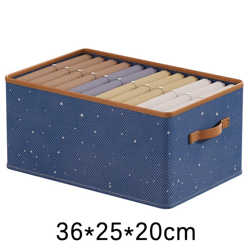Folding Metal Frame Clothes Storage Box Large Capacity Pants Storage Box Household Moisture-proof Closet Organizer Storage Boxes