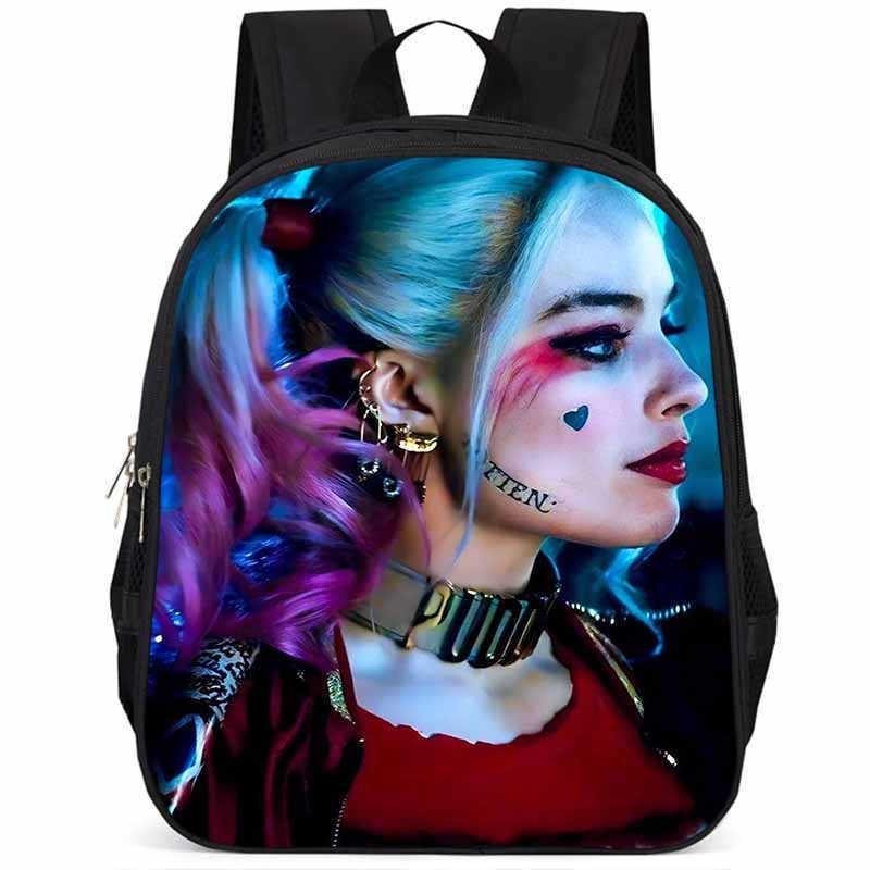 Spacious 15 Inch Harley Quinn Backpack Large Capacity Lightweight Oxford Fabric