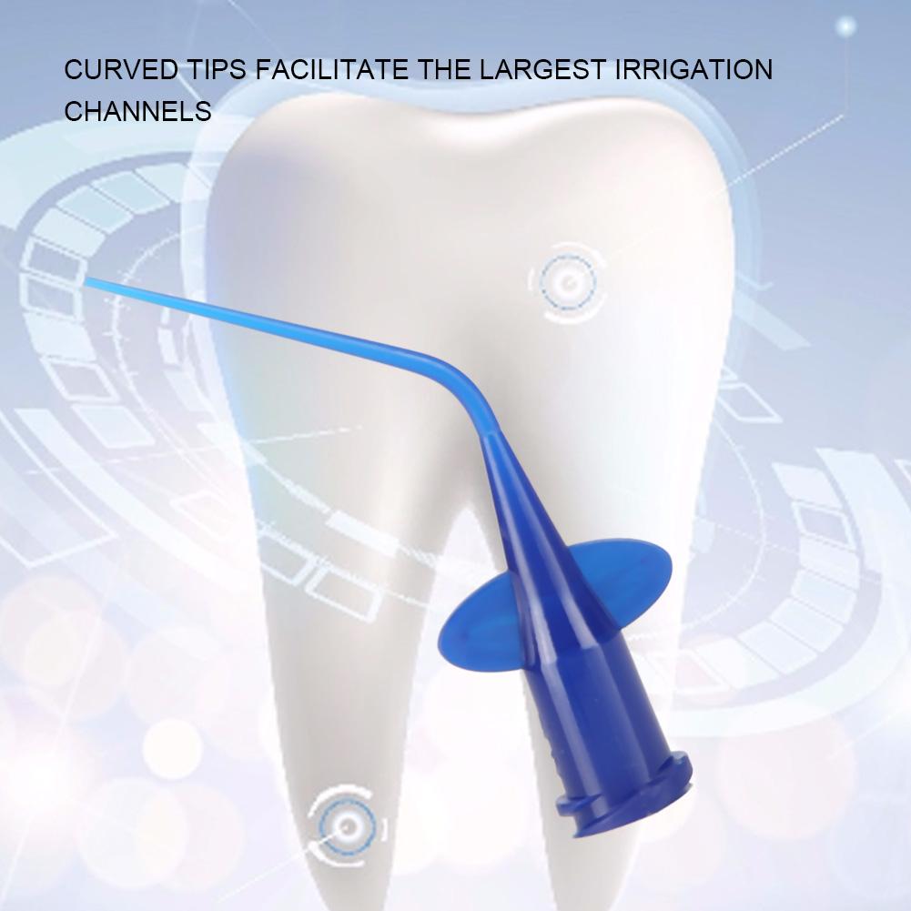 50pcs / bag Disposable Irrigation Rinse Tips Dental Teeth Whitening Flexible Resin Tip Soft Needle