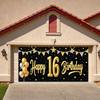 Balloon Decoration 16th Celebration Event Banner Birthday Backdrop for Sweet 16 Celebration Holiday Celebration Event Decoration