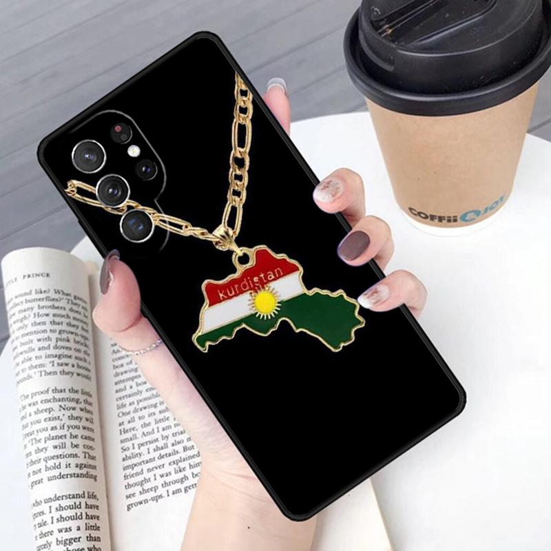 Kurdistan Kurdish Flag phone case Cover For Samsung Galaxy S24 S25 Ultra S21 S22 Ultra S10E Note 10 Plus Note 20 FE S23