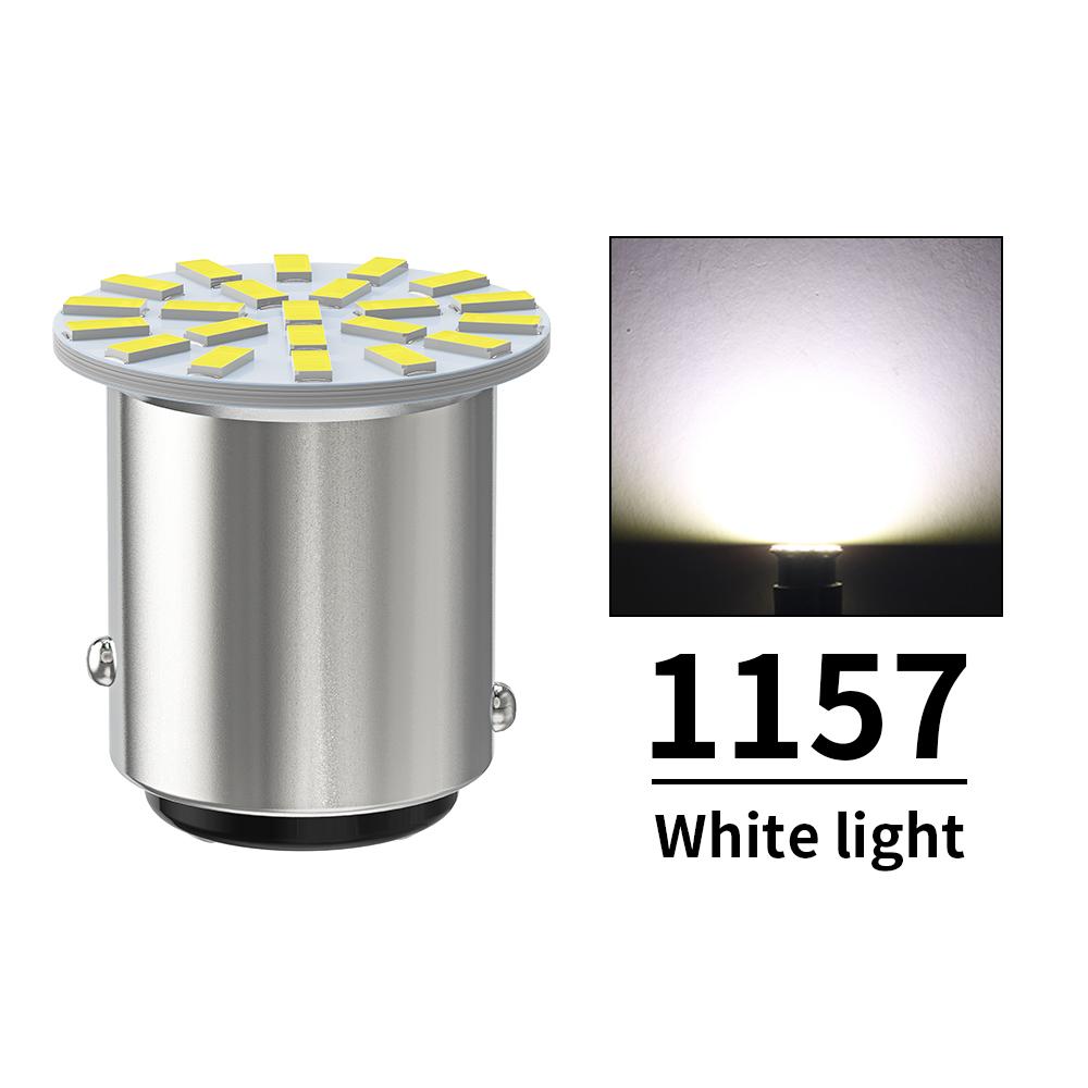 10X LED-pærer 1156 BA15S P21W 3014SMD 1157 BAY15D P21/5W Blinklys DRL Kjørelys Rød Blå Hvit for Lastebil 24V