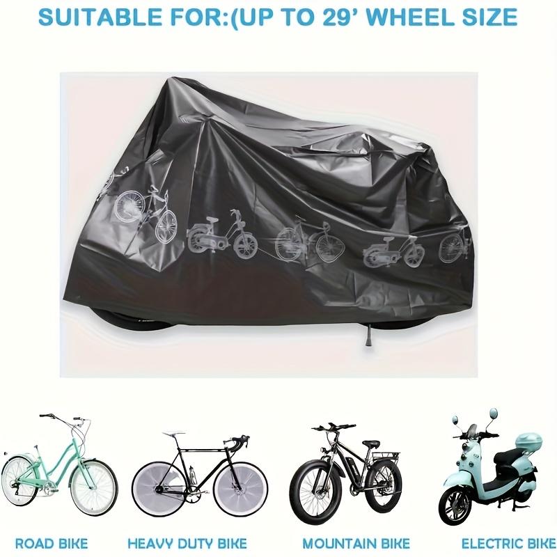Heavy Duty Waterproof Bike Cover 200x100cm Dustproof Sun Protection Outdoor Bicycle Tent Thick Cartoon Design Mountain Bike Storage Cover