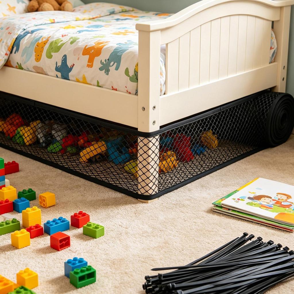 Cuttable Under Sofa Blocker Furniture Bottom Barrier for Kids & Pets, Under Couch Toy Blocker for Bed Fridge Cabinet Home Living