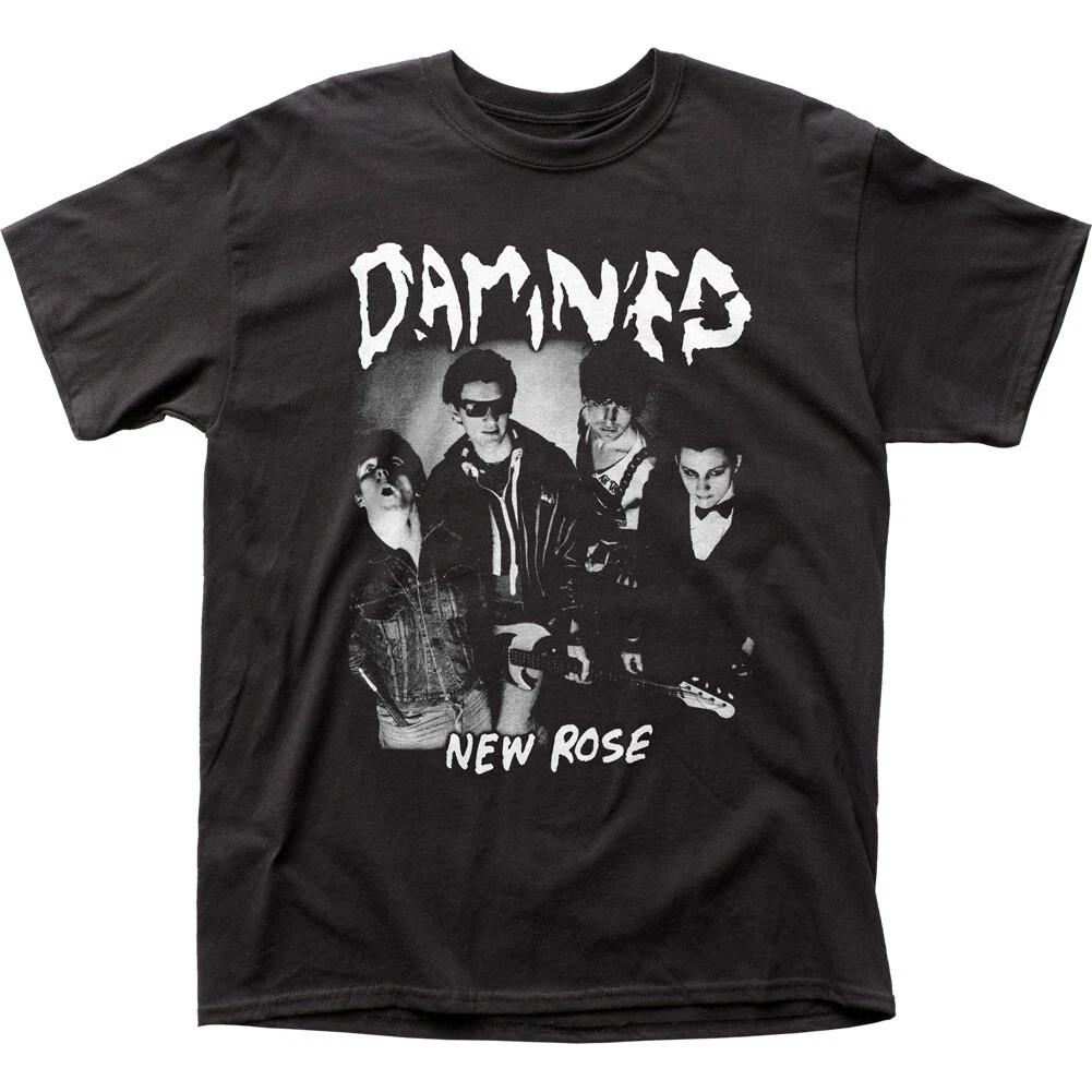 The Damned New Rose Mens T Shirt Rock And Roll Music Classic Band Tee New Black