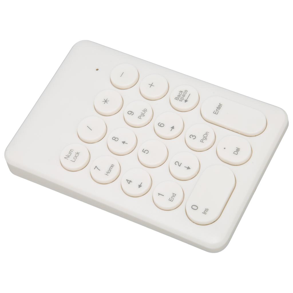 Numeric Keyboard 18 Keys Ergonomic Tilt Design 2.4GHz Wireless Stable Signal Numeric Keypad