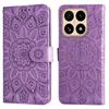 For Xiaomi 15T Case Sunflower Imprint Leather Wallet Phone Cover