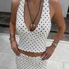 2025 Sommer Trendiges Damen Rückenfreies Neckholder Polka Dot Top
