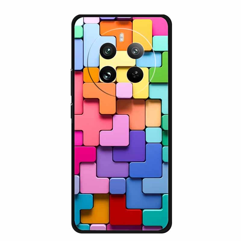 For Realme 12 4G Case 6.67" Luxury TPU Soft Silicone Phone Cases Back Cover for Realme12 4G Shockproof Lovely Cute Bumper Coque
