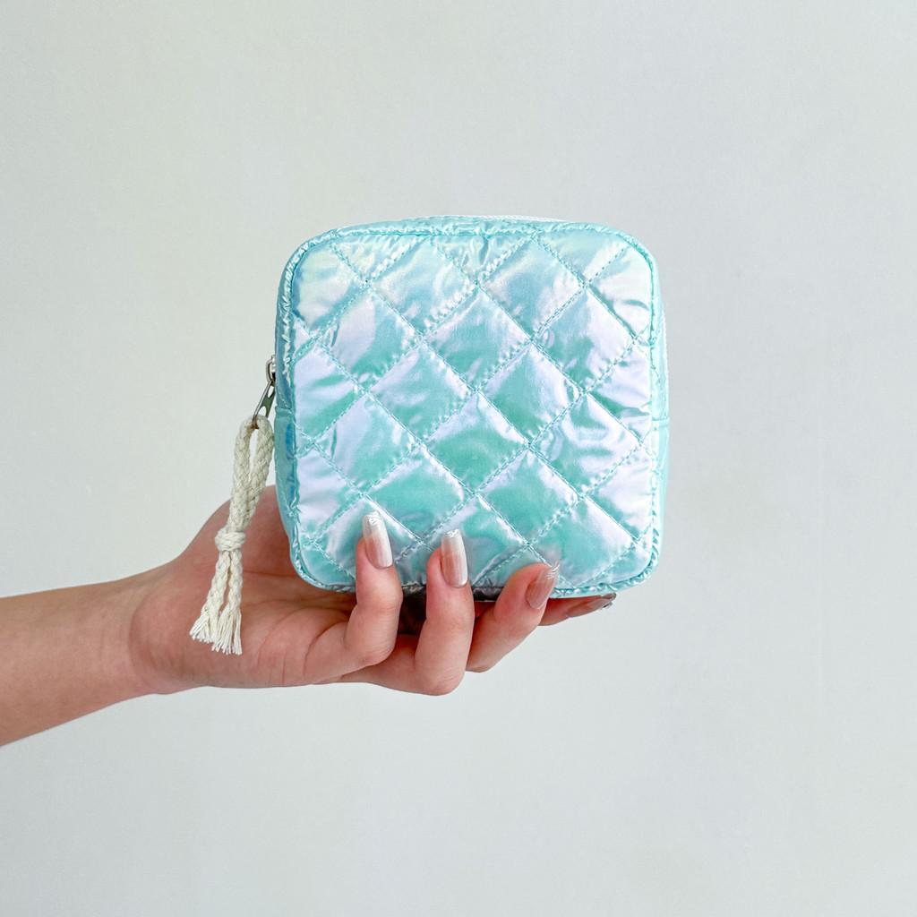 Travel Cosmetic Storage Bag With Butterfly Knot Pattern For Women And Teens