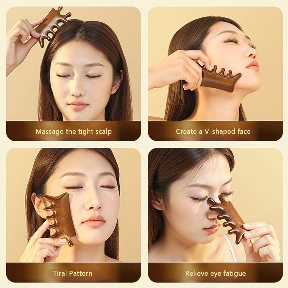 Anti-Static Body Meridian Massage Comb Multifunctional Wood Therapy Massage Combs  Body Massage