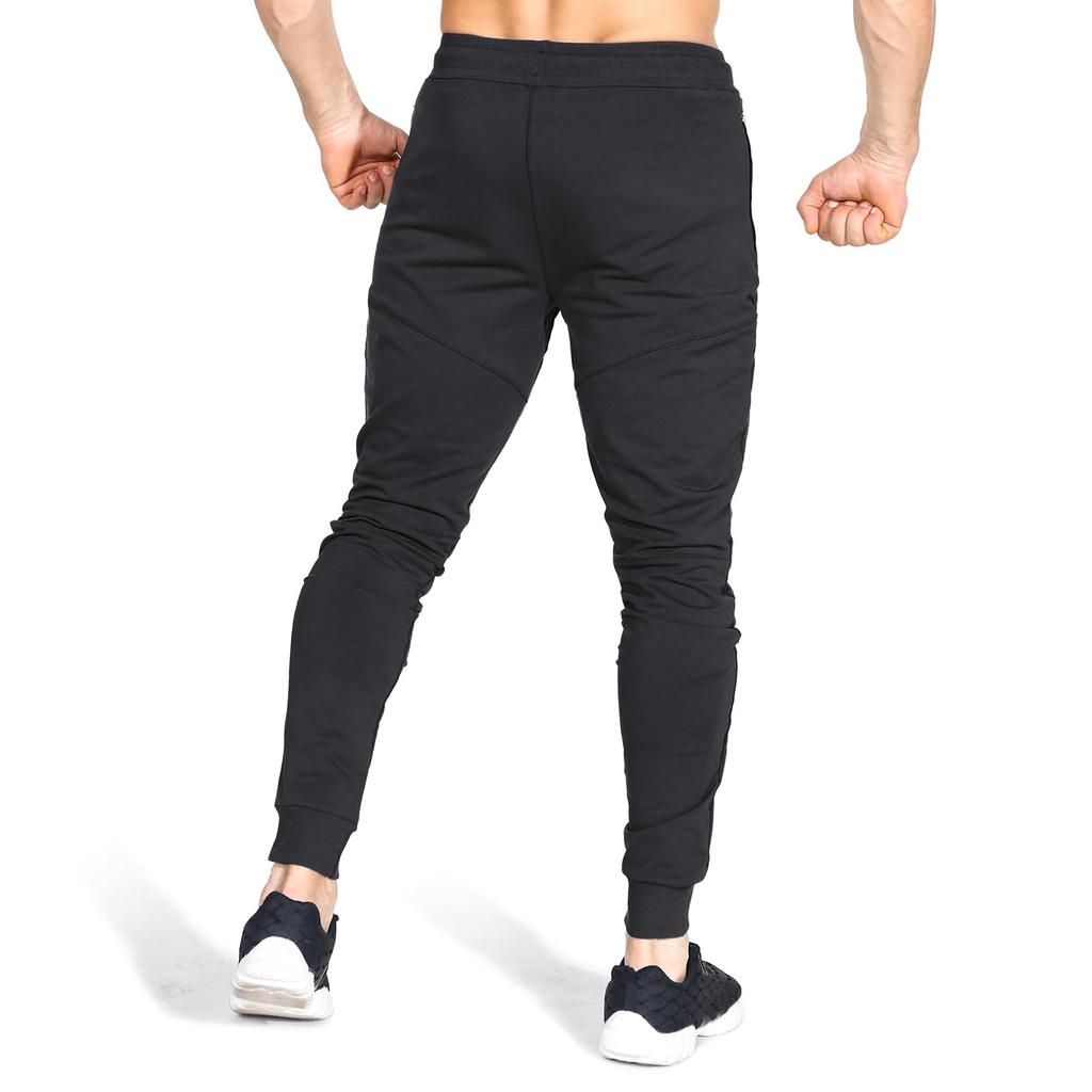 BROKIG Kung Fu Jogger Gym Training Fitness Strength Stretch Slim Zipper Detail Size Men's Pants, Pants, Sweatpants, Training, Breathable, Mesh, Fit,