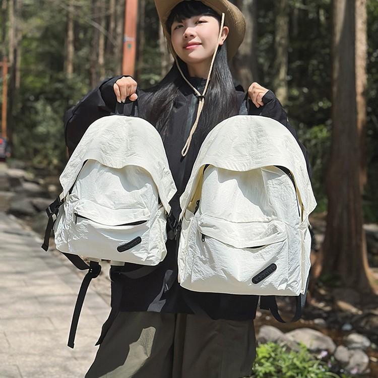 School bag new lightweight outdoor wind brim backpack Japanese ins simple Mori travel parent-child backpack men