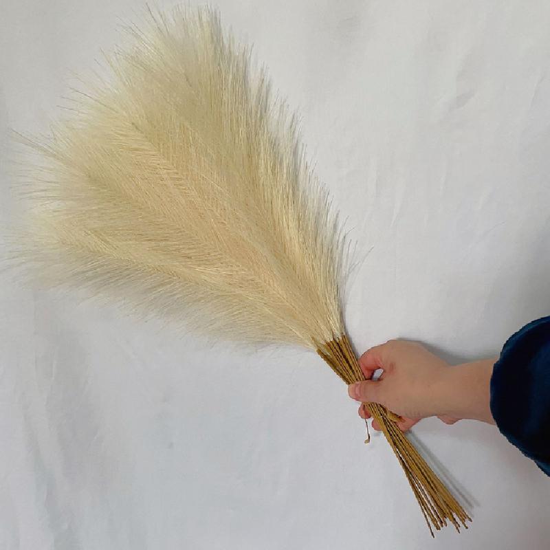 

Fluffy Artificial Pampas Grass Boho Decor Flower Fake Plant Reed Simulated Wedding Party Home Decoration Grass Decor Plume Plant