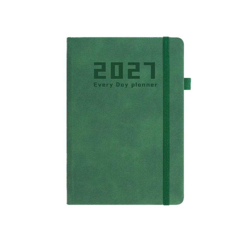 2027 Daily Planner: One Page Per Day, Premium Office Record Book with Chinese Inner Pages