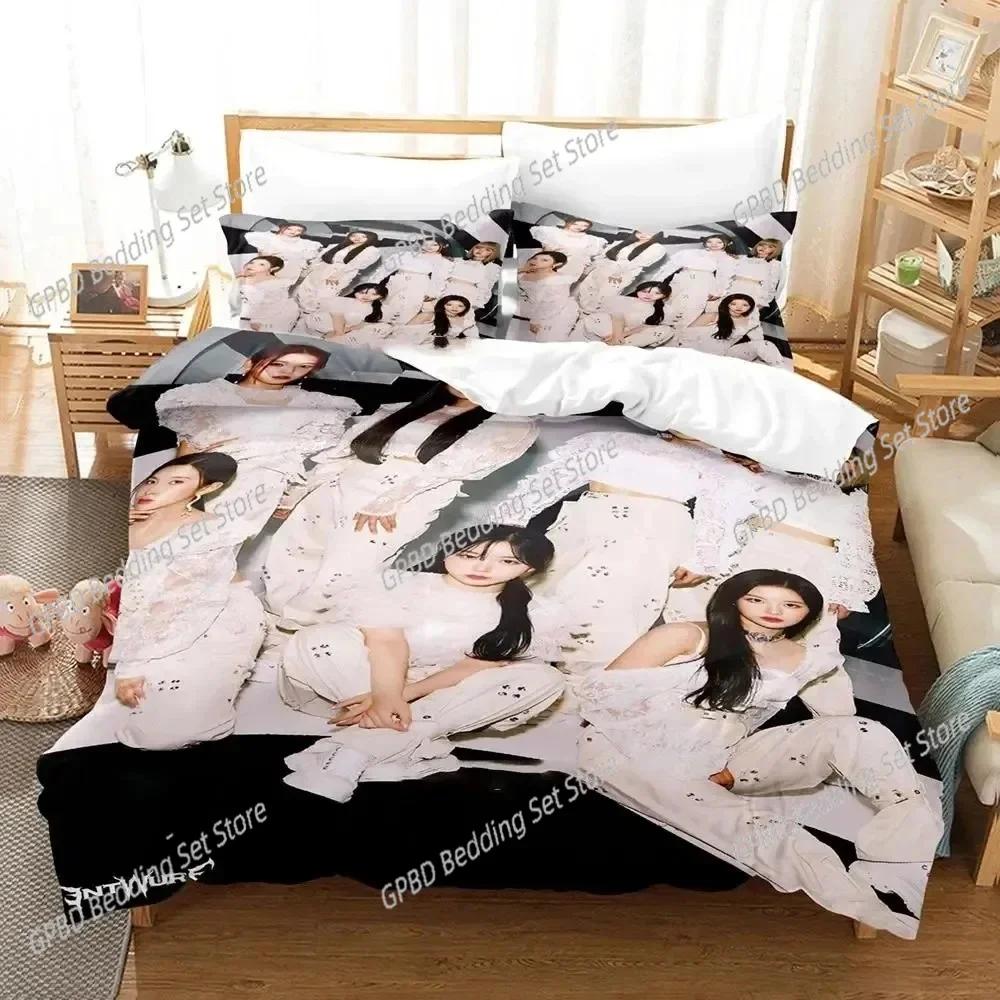3D Print Kpop Nmixx Comfortable Duvet Quilt Cover Pillowcase Bedding Set Children Bedroom Decoration Home Textile