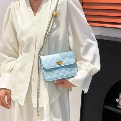 2025 New Fashionable and Beautiful Simple Chain Small Square Bag Trendy Foreign Style Bag Women's Personality Atmospheric Messenger Shoulder Bag
