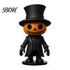 Durable Resin Craft Gifts Spooky Halloween Figurine, Scary Ghost Pumpkin Tabletop Decoration Small Autumn Crafts for Tiered Tray, Shelf, Mantel, Home