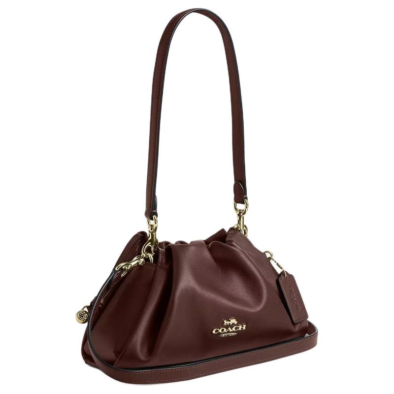 Coach Faye 26 Removable Shoulder Strap Leather Shoulder Bag Medium Women's Brown