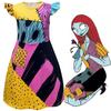 Enchanting Nightmare Before Christmas Sally Dress Costume For Girls Soft And Durable