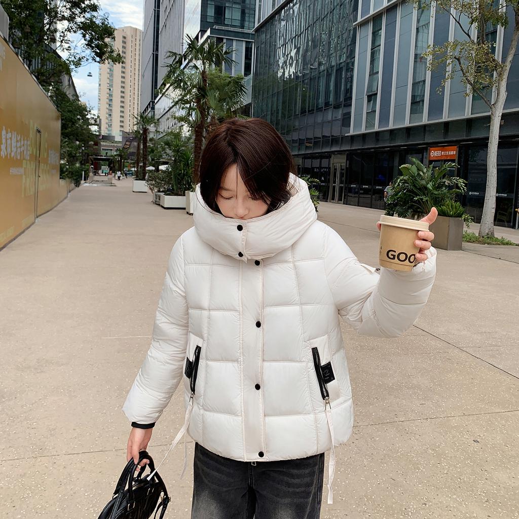 Winter dopamine new hooded cotton-padded coat loose casual down cotton-padded clothes women's short bread jacket