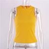 Ribber Knitted Women's Summer Knitted Tops Sport Vest Off Shoulder Tank Top Casual Sleeveless Tops