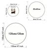 Vintage Bohemian Ethnic Style Circular Printed Carpet Carpets for Living Room Washroom Floor Mat Small Rugs for Bedroom