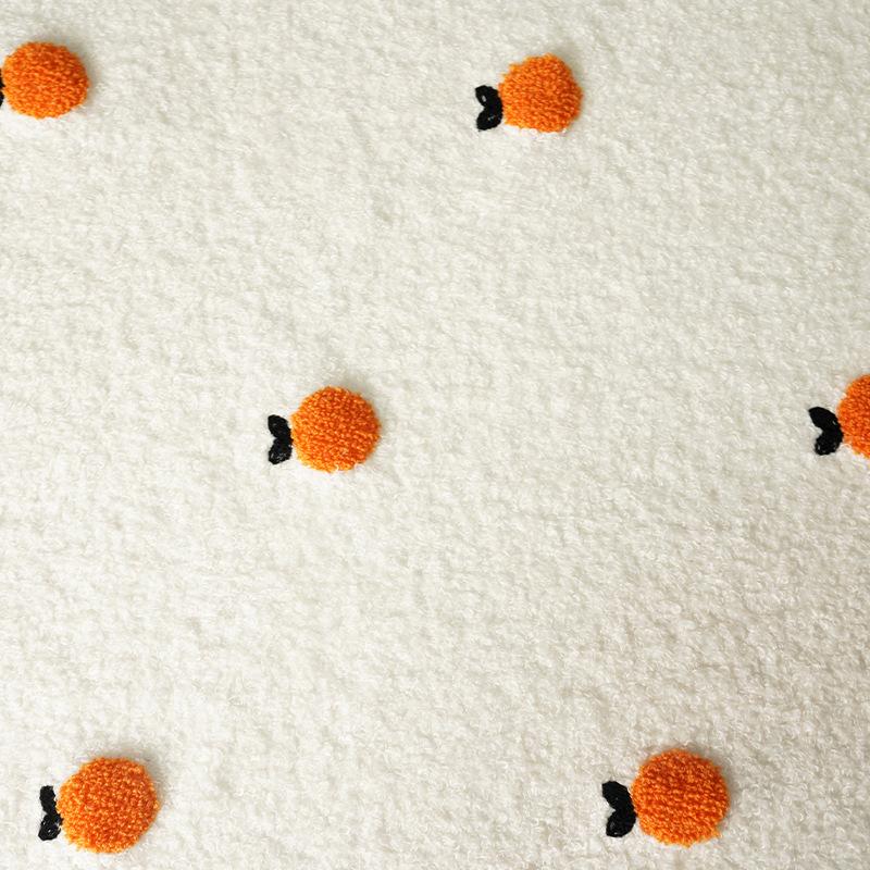 

100*160 см вышитый цветок вишня плюшевый флис ткань мягкий пушистый плюшевый кудрявый мех ткань для DIY зимняя пижама одеяло свитер