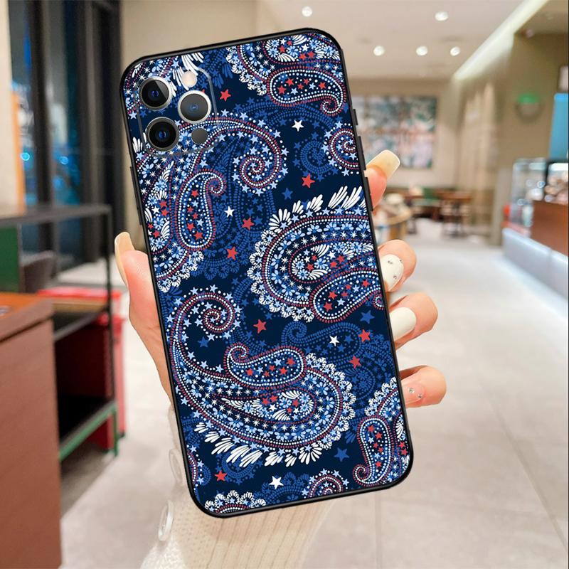Paisley Pattern Phone Case For iPhone 17 16 15 14 13 11 12 Pro Max mini 16 Plus 16e 17 Air Protective Cover
